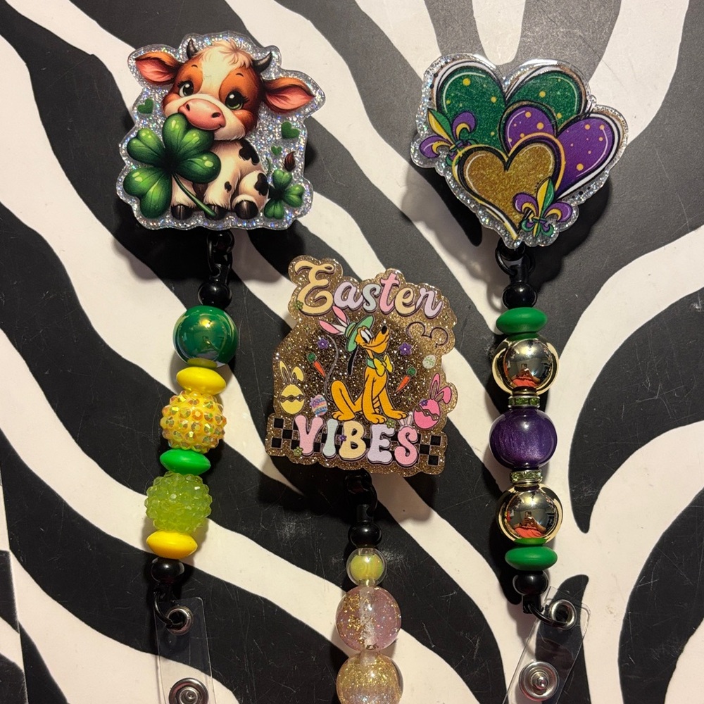 Colorful badge reels